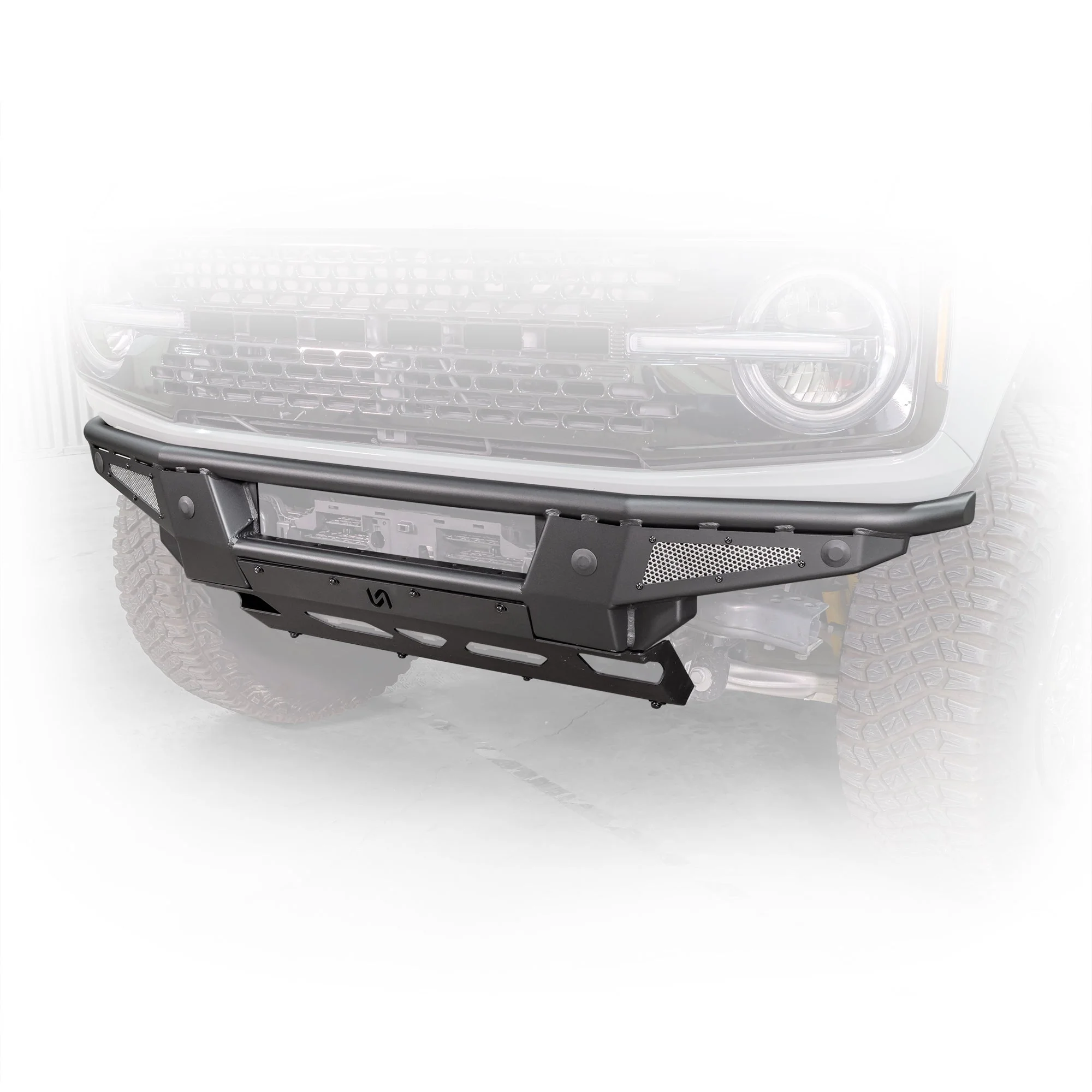 Turn Offroad - 2021+ Ford Bronco Baja Tubular Front Bumper & Skid Plate