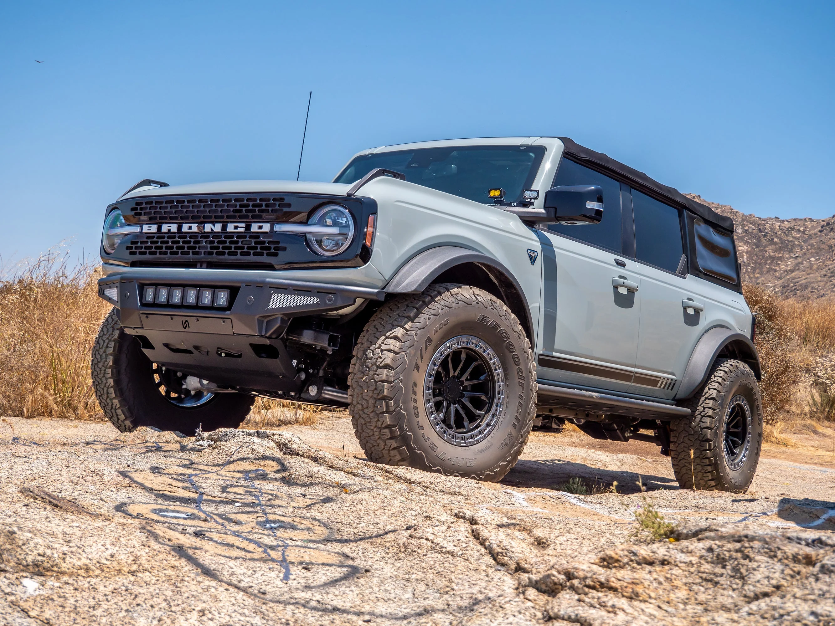 Turn Offroad - 2021+ Ford Bronco Baja Tubular Front Bumper & Skid Plate - Image 2