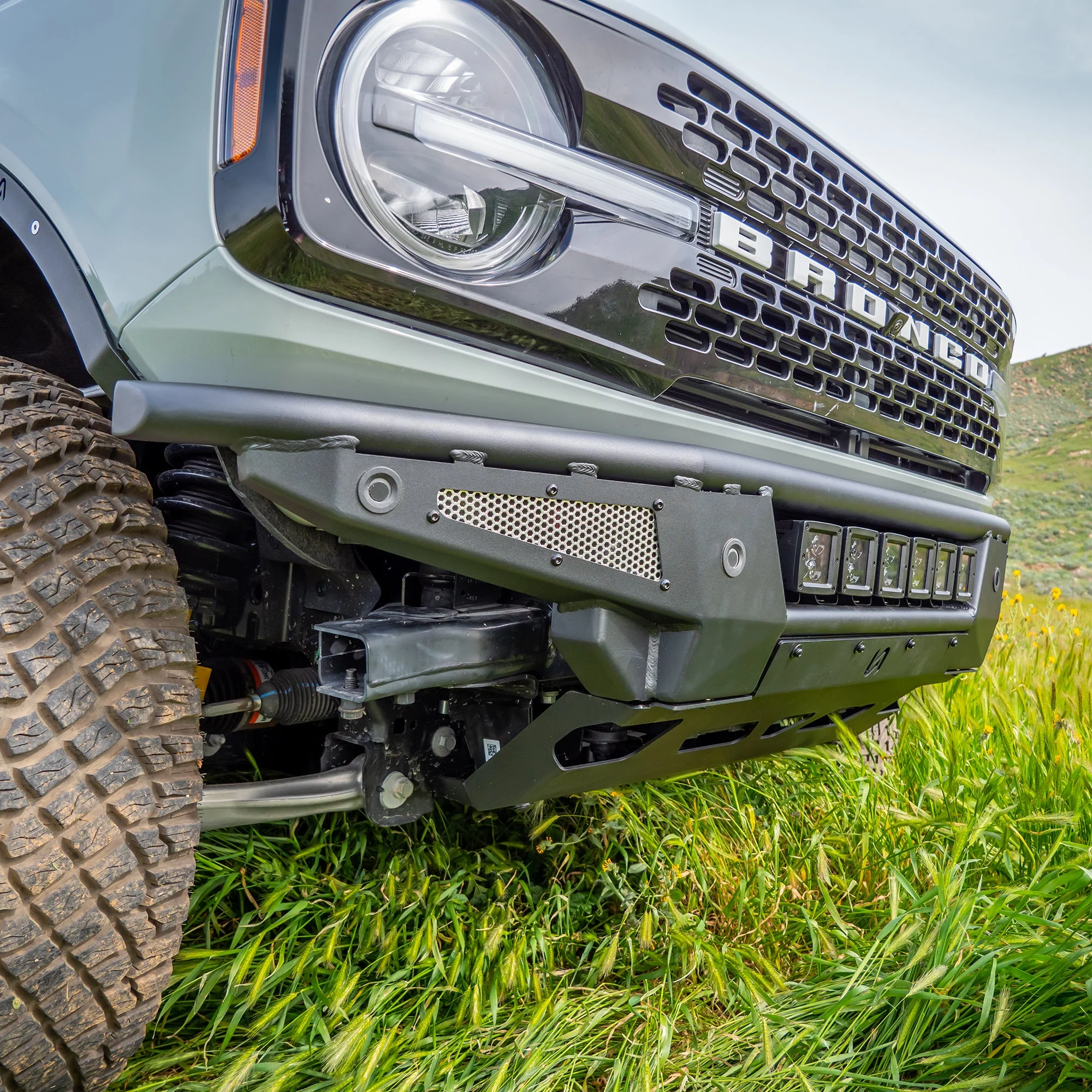 Turn Offroad - 2021+ Ford Bronco Baja Tubular Front Bumper & Skid Plate - Image 8