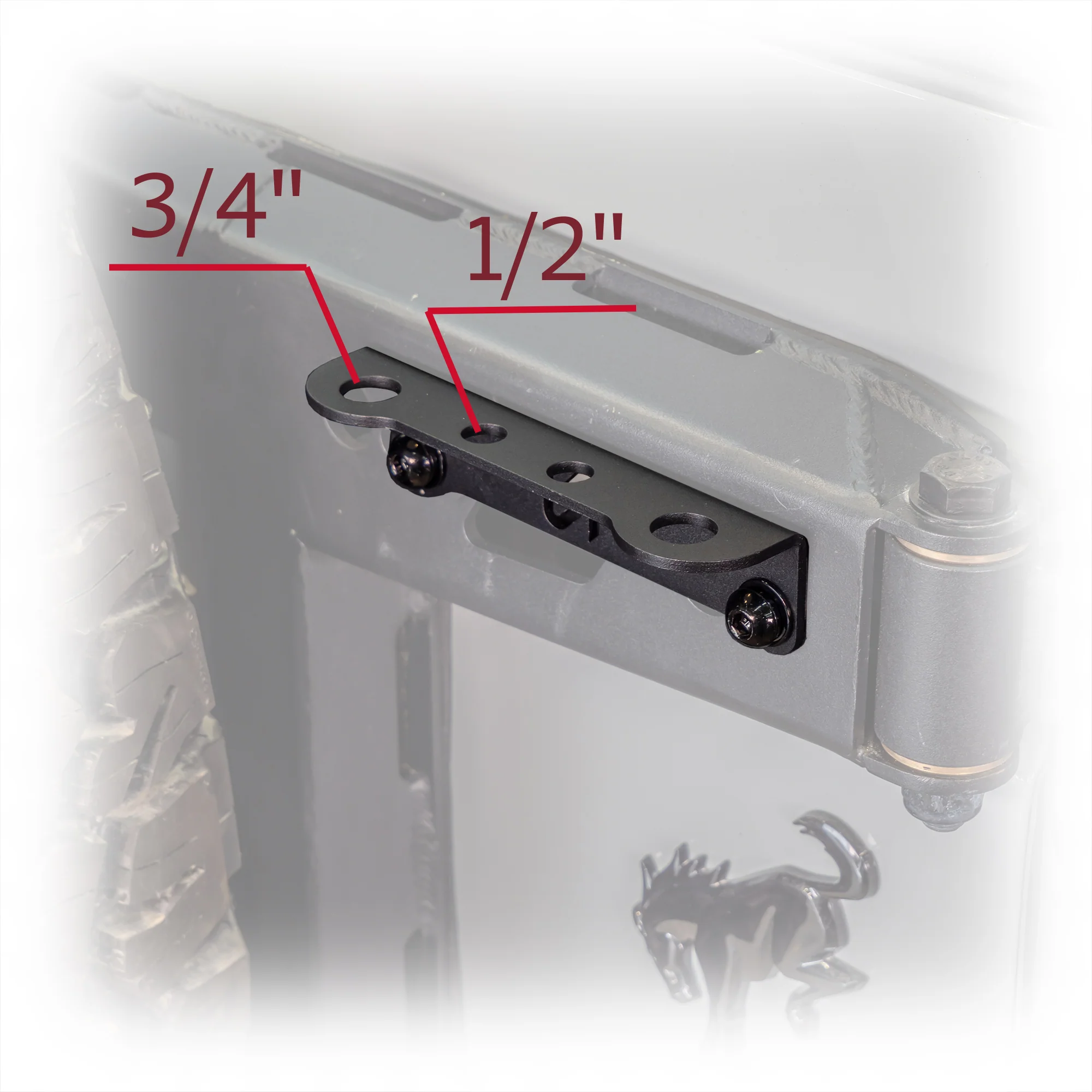 Turn Offroad - 2021+ Ford Bronco Tailgate Hinge Antenna/Whip Mount - Image 5