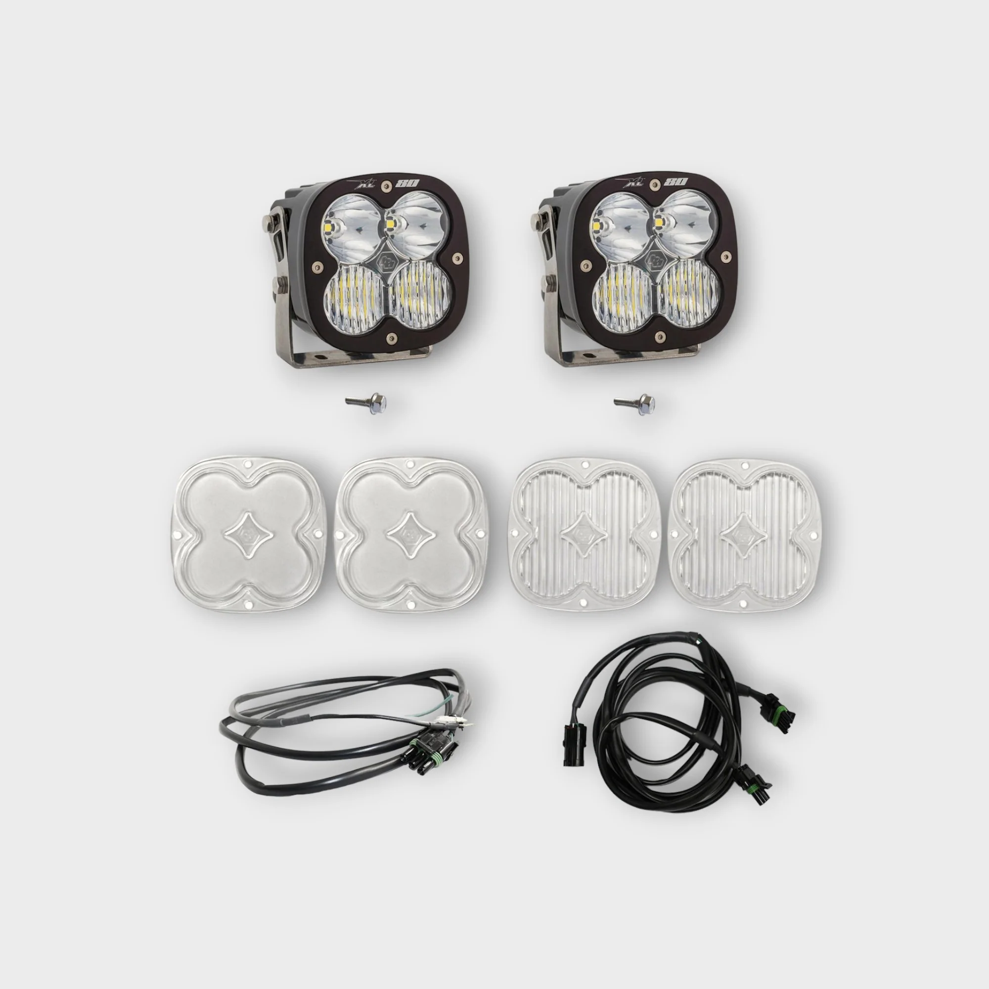 Baja Designs - Bronco A Piller Light Kit XL80 D/C w/Upfitter