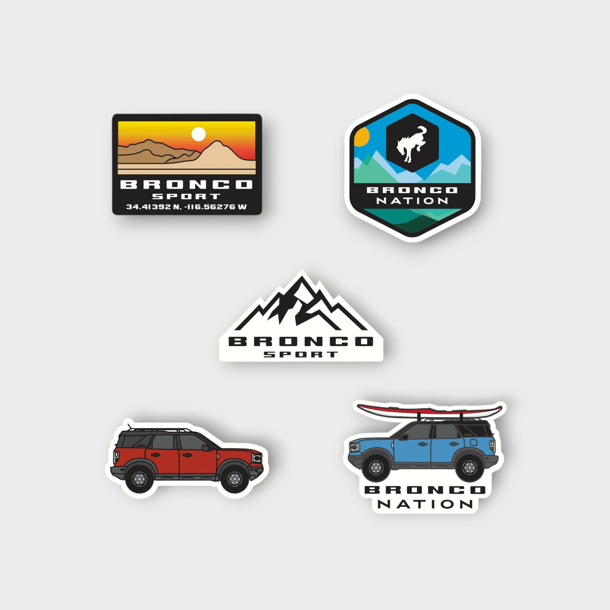 Bronco Nation - Sport Sticker Pack
