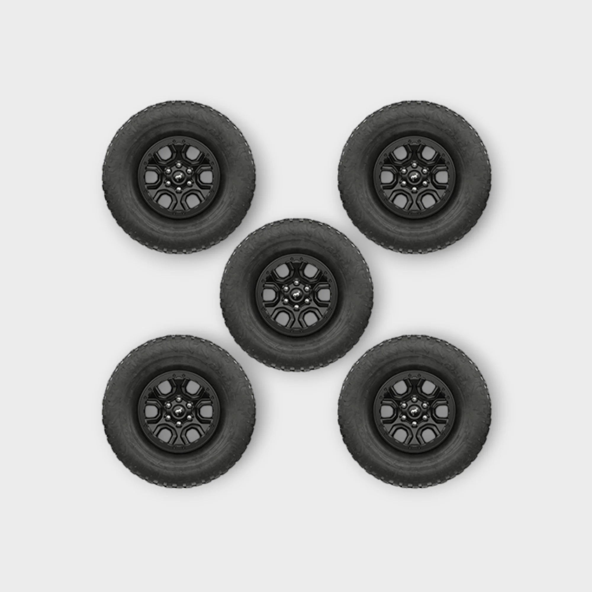 Ford Performance - 2021 Bronco Bead Lock Capable Wheel Kit -Wildtrak