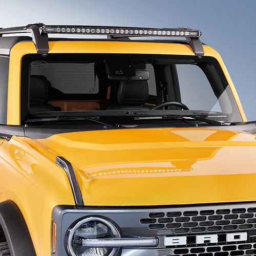 RIGID - Bronco Roof Rack Mounted Off-Road Light Bar Kit
