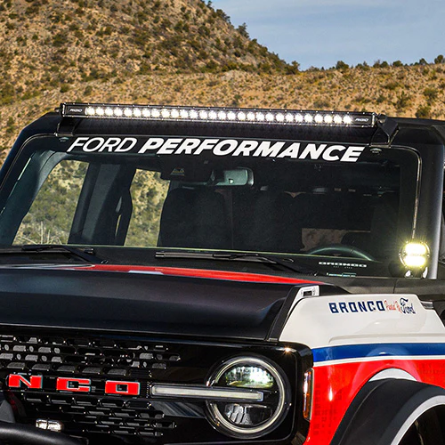 Ford Performance - FP Bronco Windshield Banner - White