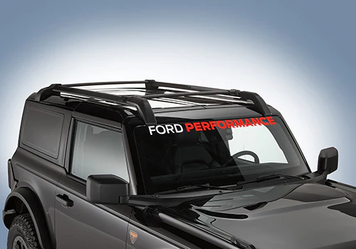 Ford Performance - FP Bronco Windshield Banner - White/Red - Image 2