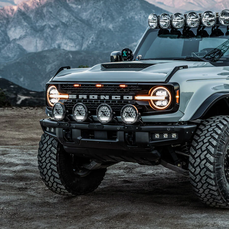 Project X - Series X Hp.70 2021+ Bronco Bumper Kit - 4 Light - Image 5