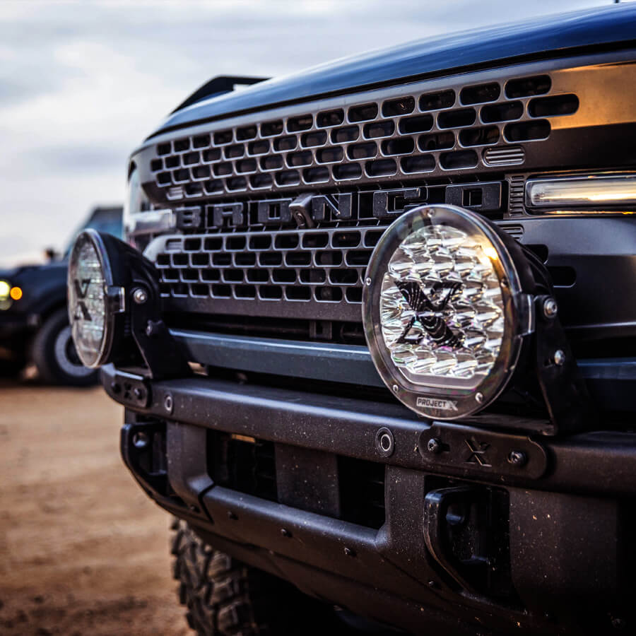 Project X - Series X Hp.85 2021+ Bronco Modular Bumper Mount - 2 Light - Image 6