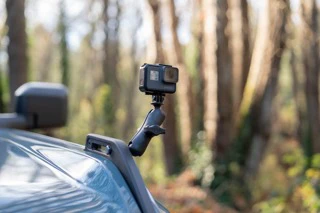 RAM® Tough-Ball™ for Bronco Hood Tie Down with Action Camera Adapter - Image 2