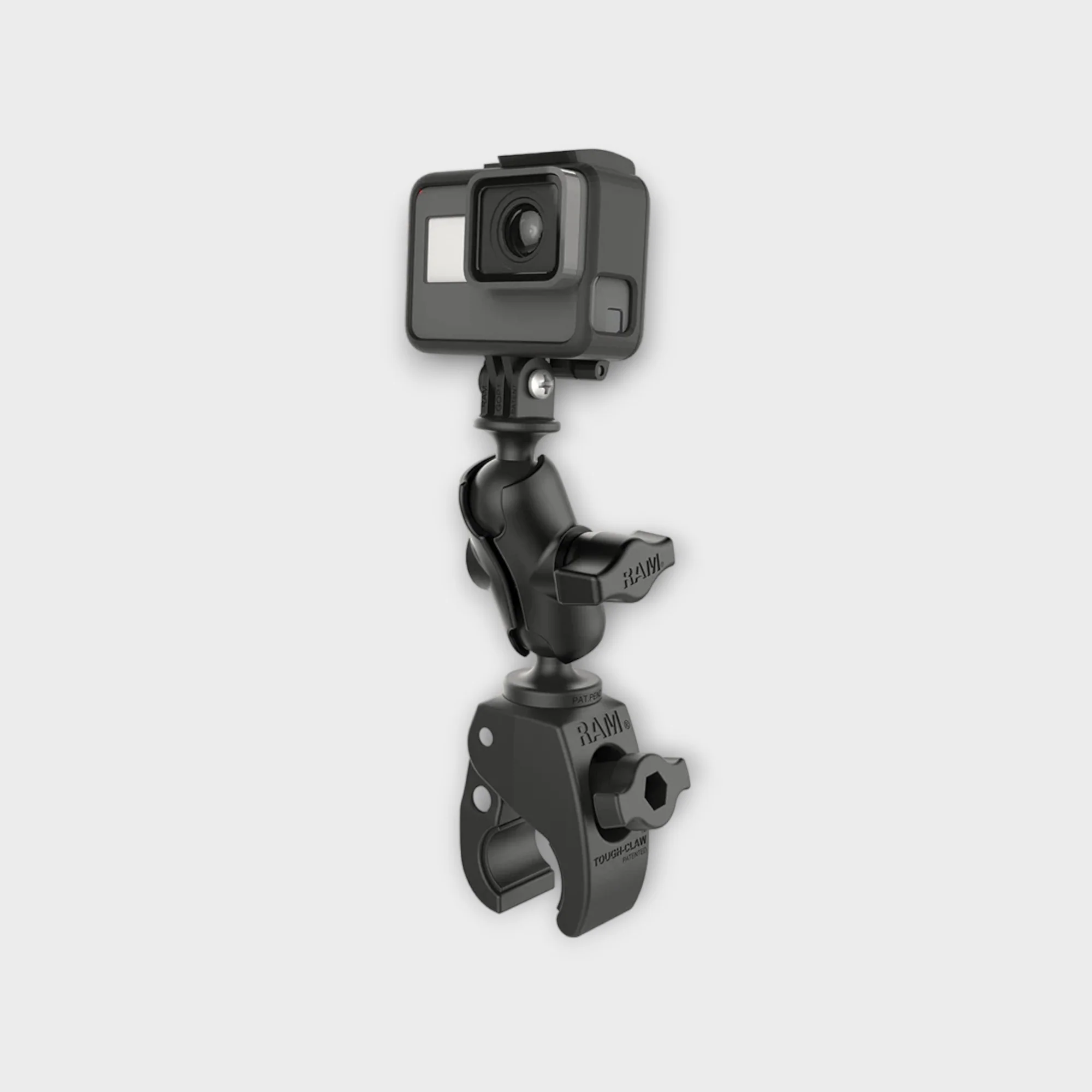 RAM® Tough-Claw™ Clamp Mount with Action Camera Adapter - Aluminum