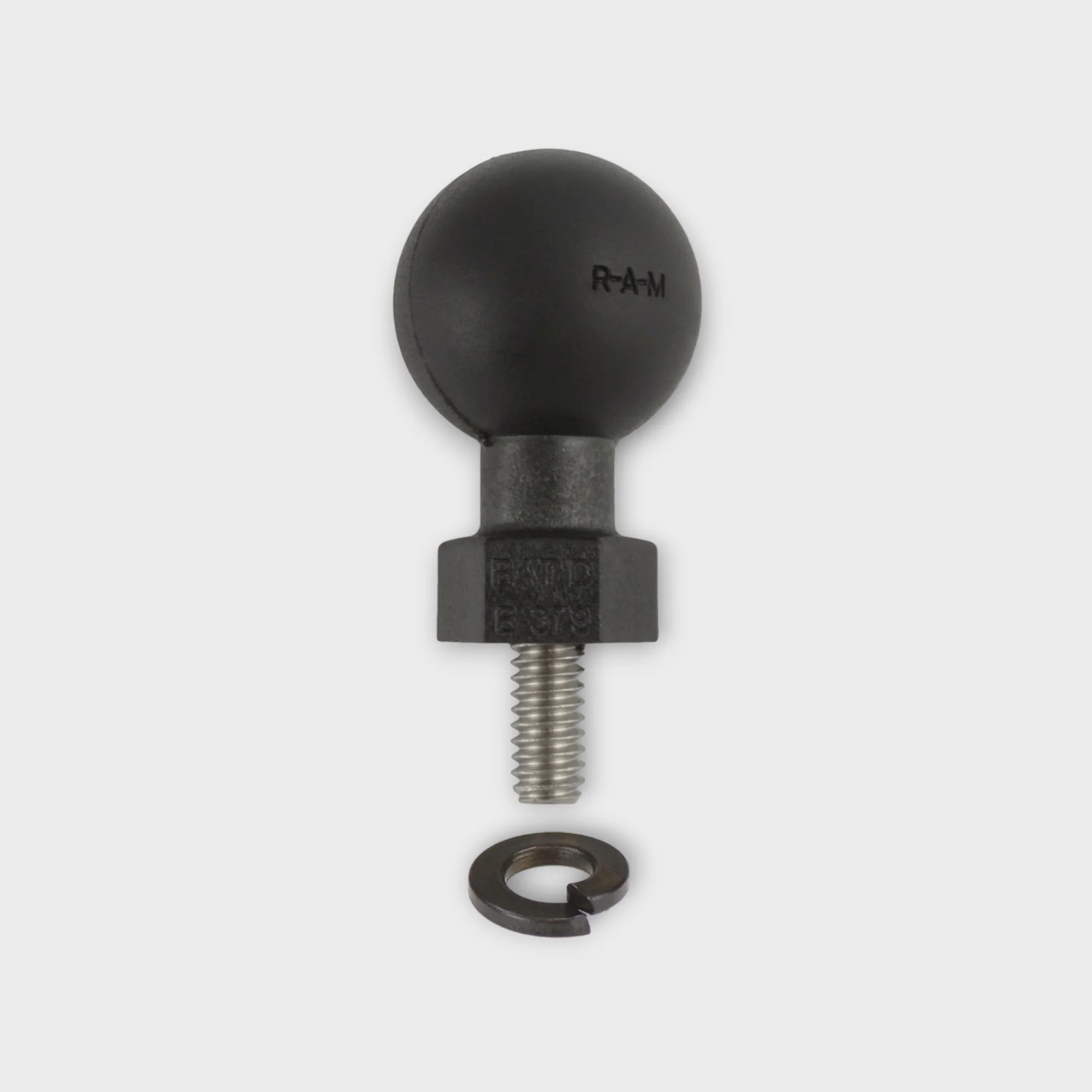 RAM® Tough-Ball™ with 1/4"-20 x .50" Threaded Stud and Lock Washer - Image 2