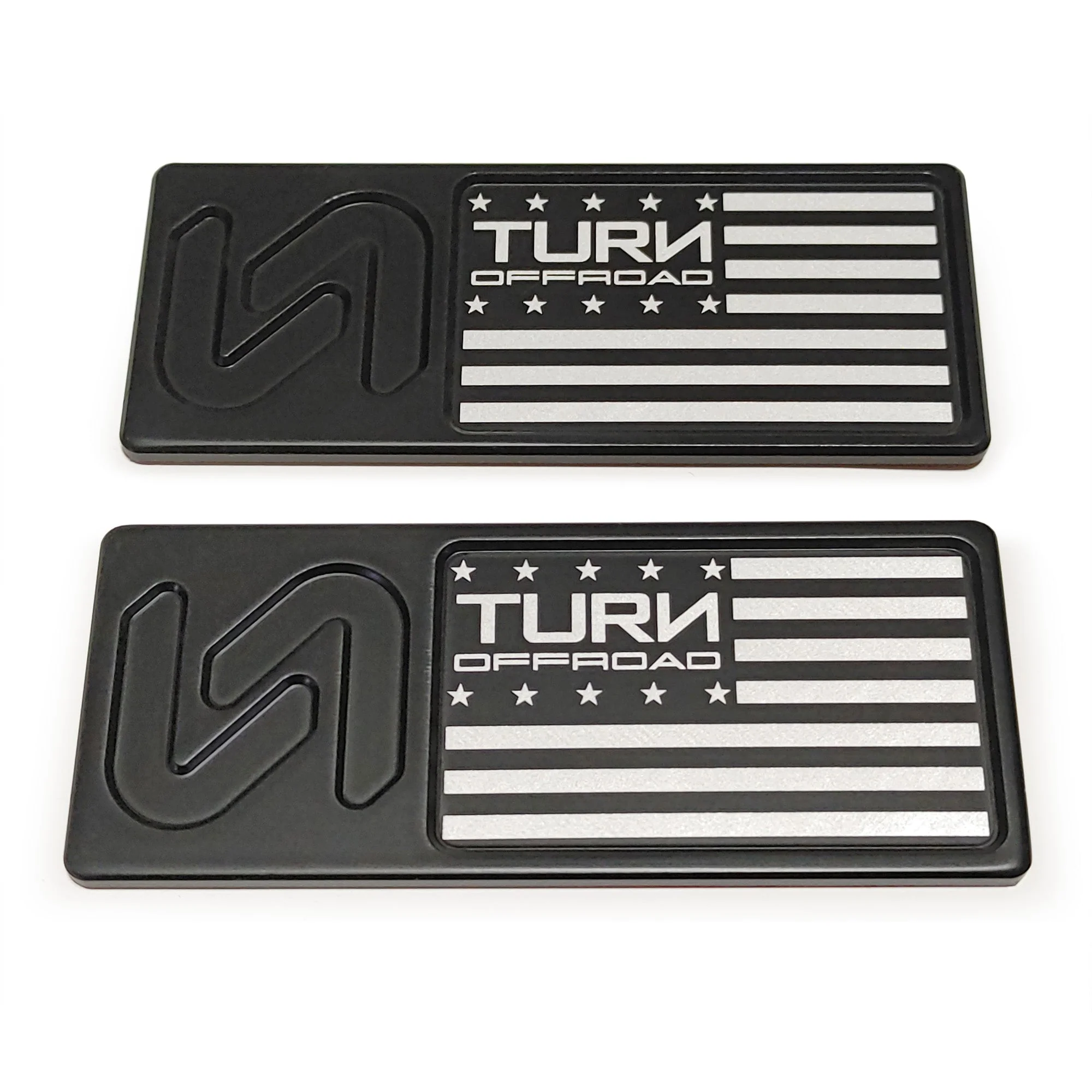 Turn Offroad - Bronco Billet Hardtop Badge with TOR Flag - Image 3