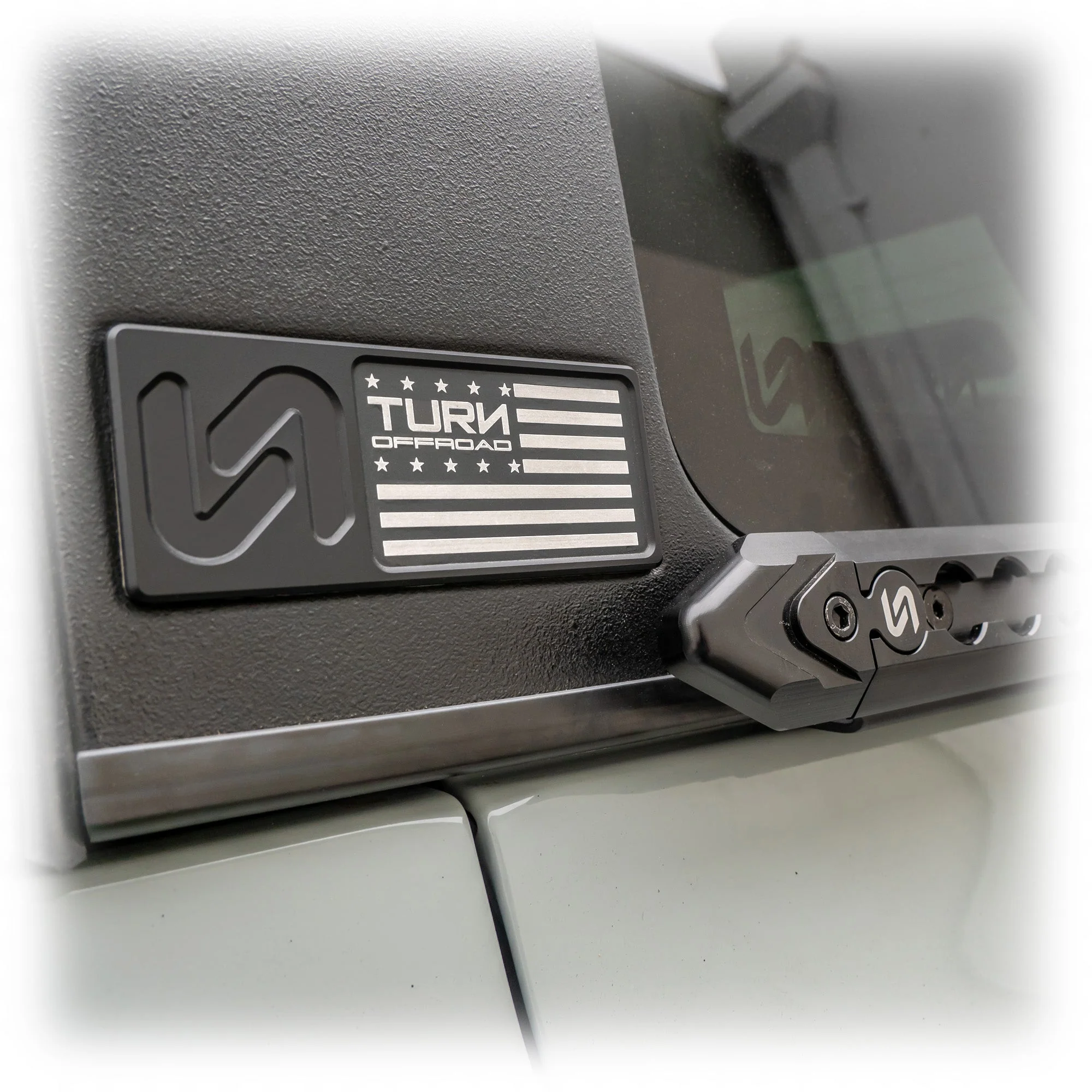 Turn Offroad - Bronco Billet Hardtop Badge with TOR Flag - Image 9